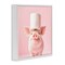 Stupell Industries Silly Piggy Pink Toilet Paper Framed Giclee, design by Heidi Kuntz